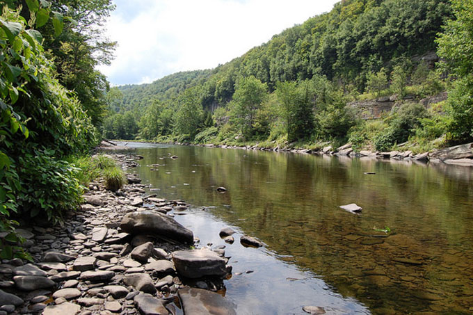 Catskills river view Catskills river view