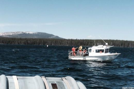 Yellowstone Lake project boat